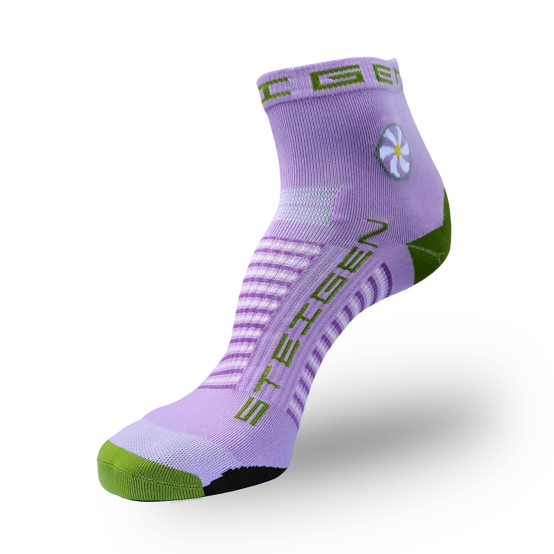 Lavender Running Socks ¼ Length