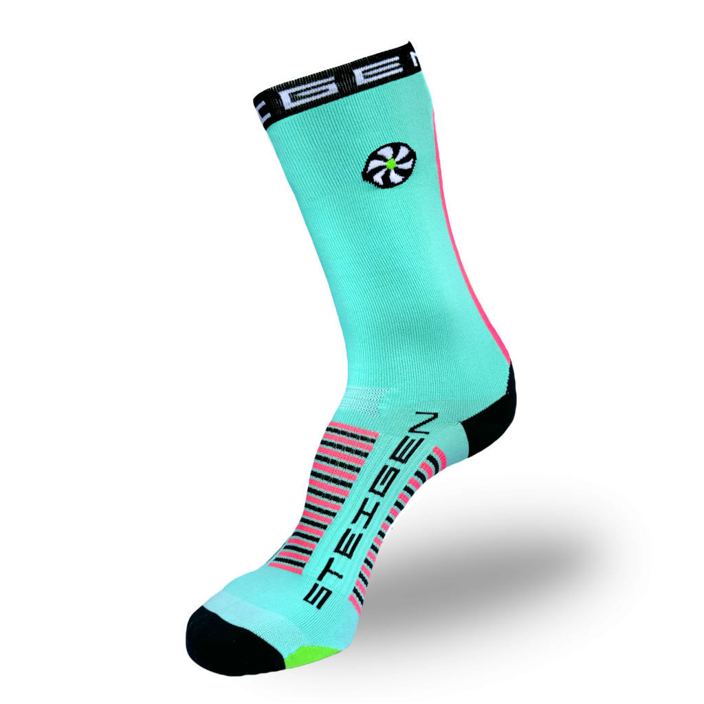 Licorice Allsorts Running Socks ¾ Length