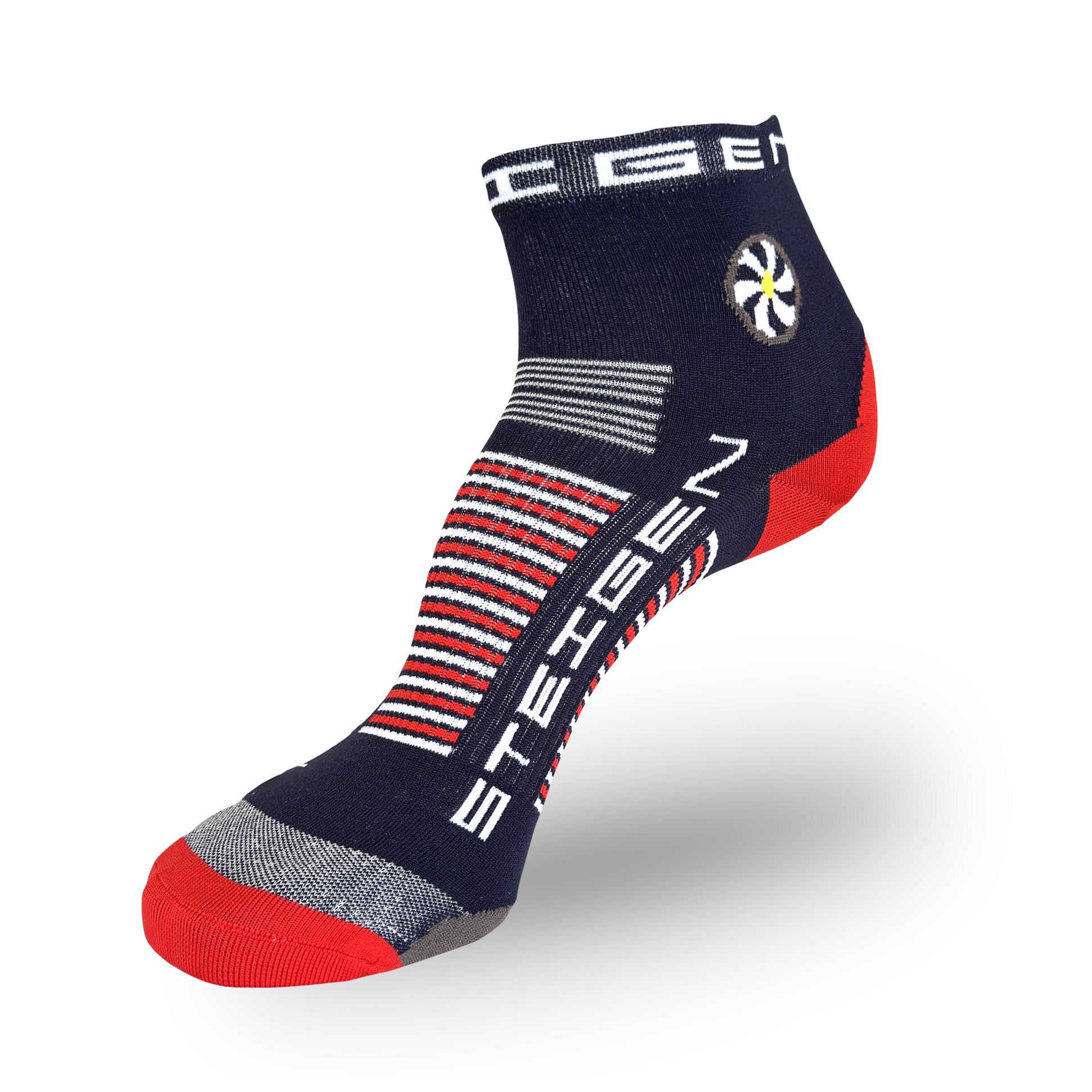 Navy Running Socks ¼ Length
